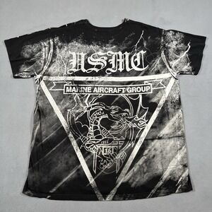 USMC MAG-16 Marine Aircraft Group T Shirt 2XL Black Attack Helicopters Lightning